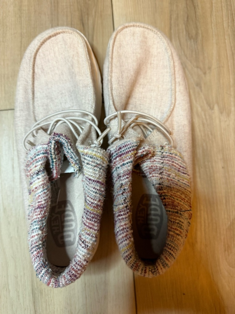 Hey Dude Wendy Fold Baja Shoes Womens Size 10 | Tan Cozy Slip On